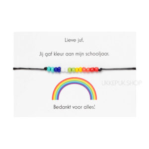 afscheid-bedankt-juf-corona-bedankjes-armband-schooljaar-bedank-lerares-juffrouw-leidster-kinderdagverblijf-cadeau-regenboog-zwart