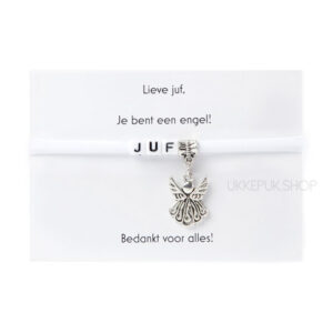 armband-juf-engel-bedankt-cadeau-kado-school-schooljaar-einde-bedankt-afscheidscadeau-kinderdagverblijf-juffrouw-lerares-armbandje-wit