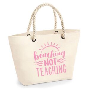 bedankt-juf-tas-strand-vakantie-beach-afscheid-schooljaar-einde-basisschool-leerkracht-juffen-lerares-leerkracht-ecru-baby-pink