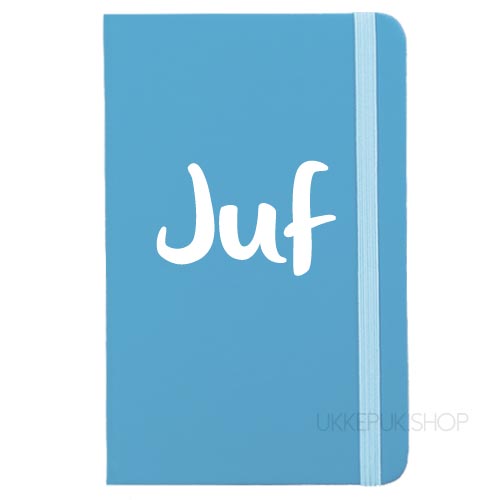 cadeau-juf-juffrouw-kerst-verjaardag-afscheid-juffendag-meester-leerkracht-lerares-schooljaar-notitieboek-juf-lichtblauw