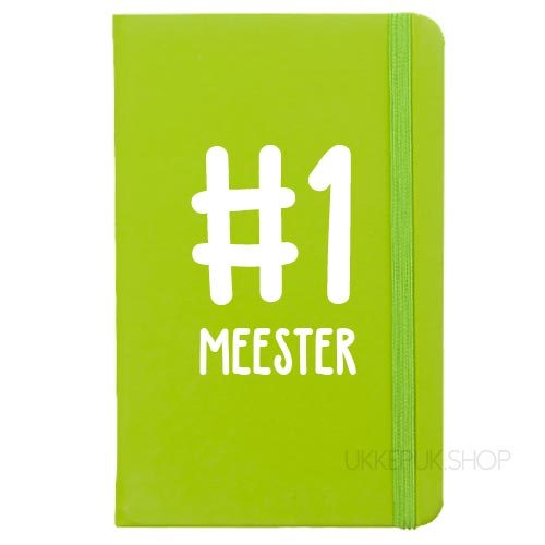 cadeau-juf-kerst-verjaardag-afscheid-juffendag-meester-leerkracht-lerares-schooljaar-notitieboek-nummer-1-meester-groen
