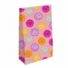 Cadeau juf, morgen in huis. Zelf inpakken. Kraft zak met smileys.